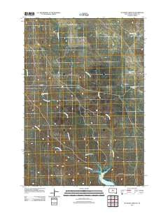 No Heart Creek NE South Dakota Historical topographic map, 1:24000 scale, 7.5 X 7.5 Minute, Year 2012