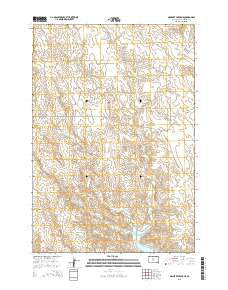 No Heart Creek NE South Dakota Current topographic map, 1:24000 scale, 7.5 X 7.5 Minute, Year 2015