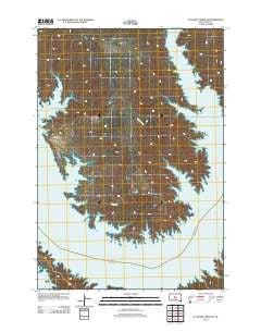 No Heart Creek SE South Dakota Historical topographic map, 1:24000 scale, 7.5 X 7.5 Minute, Year 2012