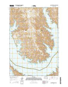 No Heart Creek SE South Dakota Current topographic map, 1:24000 scale, 7.5 X 7.5 Minute, Year 2015