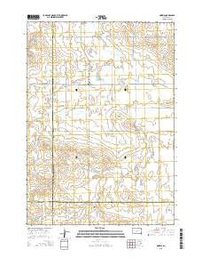 Norris South Dakota Current topographic map, 1:24000 scale, 7.5 X 7.5 Minute, Year 2015