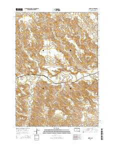 Nowlin South Dakota Current topographic map, 1:24000 scale, 7.5 X 7.5 Minute, Year 2015