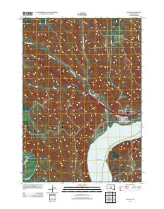 Oacoma South Dakota Historical topographic map, 1:24000 scale, 7.5 X 7.5 Minute, Year 2012