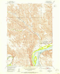Oacoma South Dakota Historical topographic map, 1:24000 scale, 7.5 X 7.5 Minute, Year 1952