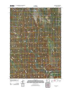 Oahe SW South Dakota Historical topographic map, 1:24000 scale, 7.5 X 7.5 Minute, Year 2012
