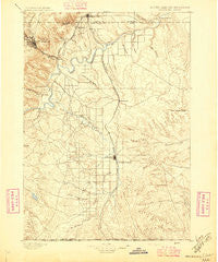 Oelrichs South Dakota Historical topographic map, 1:125000 scale, 30 X 30 Minute, Year 1896