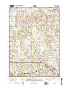 Okaton South Dakota Current topographic map, 1:24000 scale, 7.5 X 7.5 Minute, Year 2015