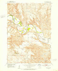 Okaton SW South Dakota Historical topographic map, 1:24000 scale, 7.5 X 7.5 Minute, Year 1951