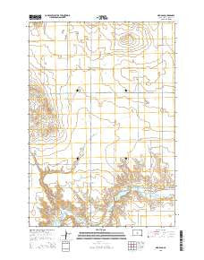 Okobojo South Dakota Current topographic map, 1:24000 scale, 7.5 X 7.5 Minute, Year 2015