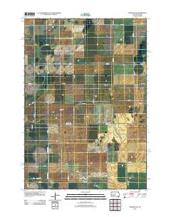 Okobojo SE South Dakota Historical topographic map, 1:24000 scale, 7.5 X 7.5 Minute, Year 2012
