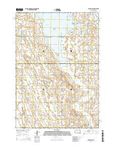 Oldham NW South Dakota Current topographic map, 1:24000 scale, 7.5 X 7.5 Minute, Year 2015