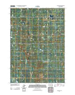 Oldham SE South Dakota Historical topographic map, 1:24000 scale, 7.5 X 7.5 Minute, Year 2012