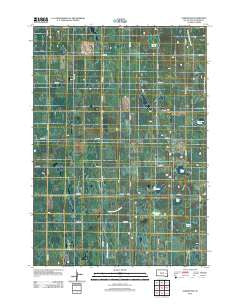 Oldham SW South Dakota Historical topographic map, 1:24000 scale, 7.5 X 7.5 Minute, Year 2012