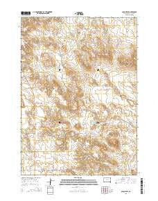 Olsonville South Dakota Current topographic map, 1:24000 scale, 7.5 X 7.5 Minute, Year 2015