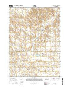 Olsonville SE South Dakota Current topographic map, 1:24000 scale, 7.5 X 7.5 Minute, Year 2015