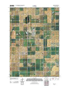 Onida South Dakota Historical topographic map, 1:24000 scale, 7.5 X 7.5 Minute, Year 2012