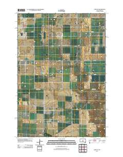 Onida SE South Dakota Historical topographic map, 1:24000 scale, 7.5 X 7.5 Minute, Year 2012