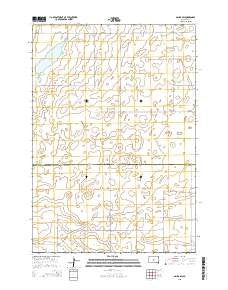 Onida SW South Dakota Current topographic map, 1:24000 scale, 7.5 X 7.5 Minute, Year 2015