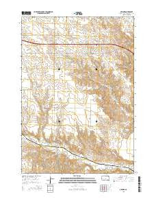 Owanka South Dakota Current topographic map, 1:24000 scale, 7.5 X 7.5 Minute, Year 2015