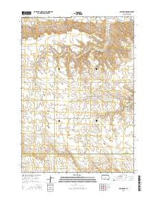 Owanka NE South Dakota Current topographic map, 1:24000 scale, 7.5 X 7.5 Minute, Year 2015