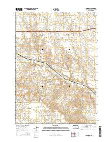 Owanka SW South Dakota Current topographic map, 1:24000 scale, 7.5 X 7.5 Minute, Year 2015