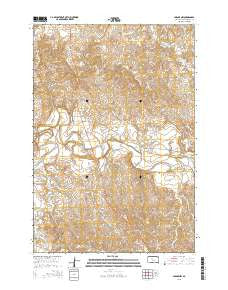 Parade NW South Dakota Current topographic map, 1:24000 scale, 7.5 X 7.5 Minute, Year 2015
