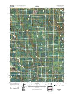 Parker NE South Dakota Historical topographic map, 1:24000 scale, 7.5 X 7.5 Minute, Year 2012