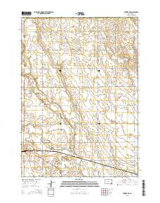 Parker NE South Dakota Current topographic map, 1:24000 scale, 7.5 X 7.5 Minute, Year 2015