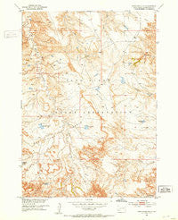 Pass Creek NE South Dakota Historical topographic map, 1:24000 scale, 7.5 X 7.5 Minute, Year 1951