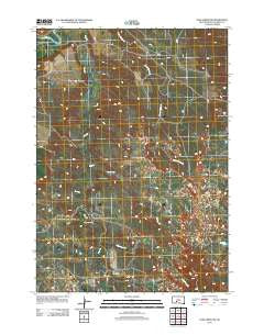 Pass Creek NW South Dakota Historical topographic map, 1:24000 scale, 7.5 X 7.5 Minute, Year 2012