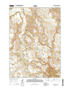 Pass Creek NW South Dakota Current topographic map, 1:24000 scale, 7.5 X 7.5 Minute, Year 2015