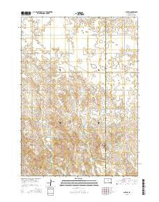 Paxton South Dakota Current topographic map, 1:24000 scale, 7.5 X 7.5 Minute, Year 2015
