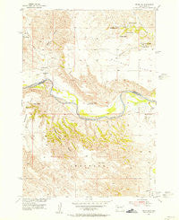 Pedro NW South Dakota Historical topographic map, 1:24000 scale, 7.5 X 7.5 Minute, Year 1955