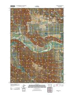 Pedro NW South Dakota Historical topographic map, 1:24000 scale, 7.5 X 7.5 Minute, Year 2012