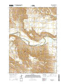 Pedro NW South Dakota Current topographic map, 1:24000 scale, 7.5 X 7.5 Minute, Year 2015
