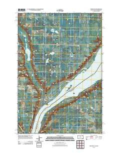 Peever NE South Dakota Historical topographic map, 1:24000 scale, 7.5 X 7.5 Minute, Year 2012