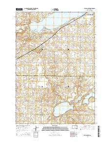 Pelican Lake South Dakota Current topographic map, 1:24000 scale, 7.5 X 7.5 Minute, Year 2015