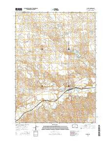 Philip South Dakota Current topographic map, 1:24000 scale, 7.5 X 7.5 Minute, Year 2015