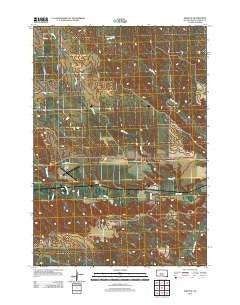 Philip SE South Dakota Historical topographic map, 1:24000 scale, 7.5 X 7.5 Minute, Year 2012