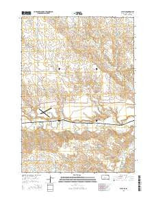 Philip SE South Dakota Current topographic map, 1:24000 scale, 7.5 X 7.5 Minute, Year 2015