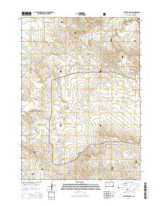 Phister Ranch South Dakota Current topographic map, 1:24000 scale, 7.5 X 7.5 Minute, Year 2015