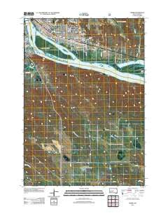 Pierre South Dakota Historical topographic map, 1:24000 scale, 7.5 X 7.5 Minute, Year 2012