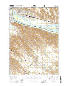 Pierre South Dakota Current topographic map, 1:24000 scale, 7.5 X 7.5 Minute, Year 2015