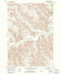 Pierre SW South Dakota Historical topographic map, 1:24000 scale, 7.5 X 7.5 Minute, Year 1953