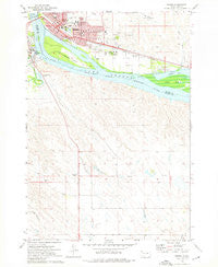 Pierre South Dakota Historical topographic map, 1:24000 scale, 7.5 X 7.5 Minute, Year 1973
