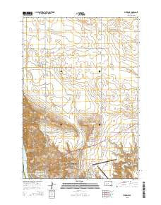 Pierre NE South Dakota Current topographic map, 1:24000 scale, 7.5 X 7.5 Minute, Year 2015