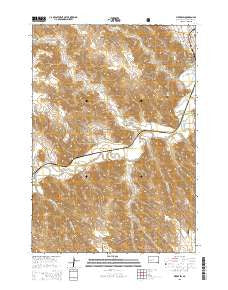 Pierre SW South Dakota Current topographic map, 1:24000 scale, 7.5 X 7.5 Minute, Year 2015