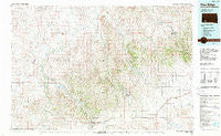 Pine Ridge South Dakota Historical topographic map, 1:100000 scale, 30 X 60 Minute, Year 1985