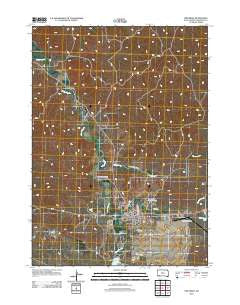 Pine Ridge South Dakota Historical topographic map, 1:24000 scale, 7.5 X 7.5 Minute, Year 2012