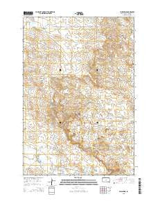 Pine Spring South Dakota Current topographic map, 1:24000 scale, 7.5 X 7.5 Minute, Year 2015